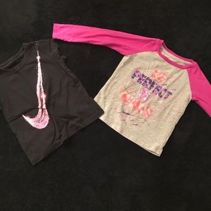 2 toddler Nike’s tees